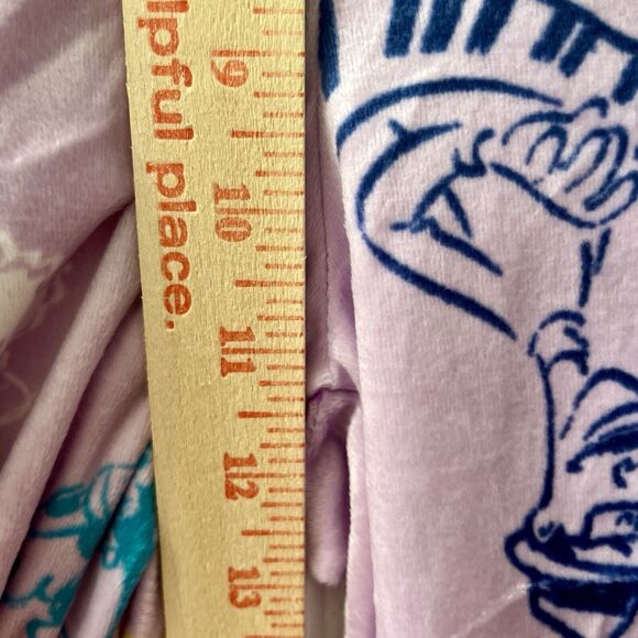 Disney D100 Women’s Fleece Pajama Pants XL Lavender Mickey Music Plush Cozy - Picture 6 of 10